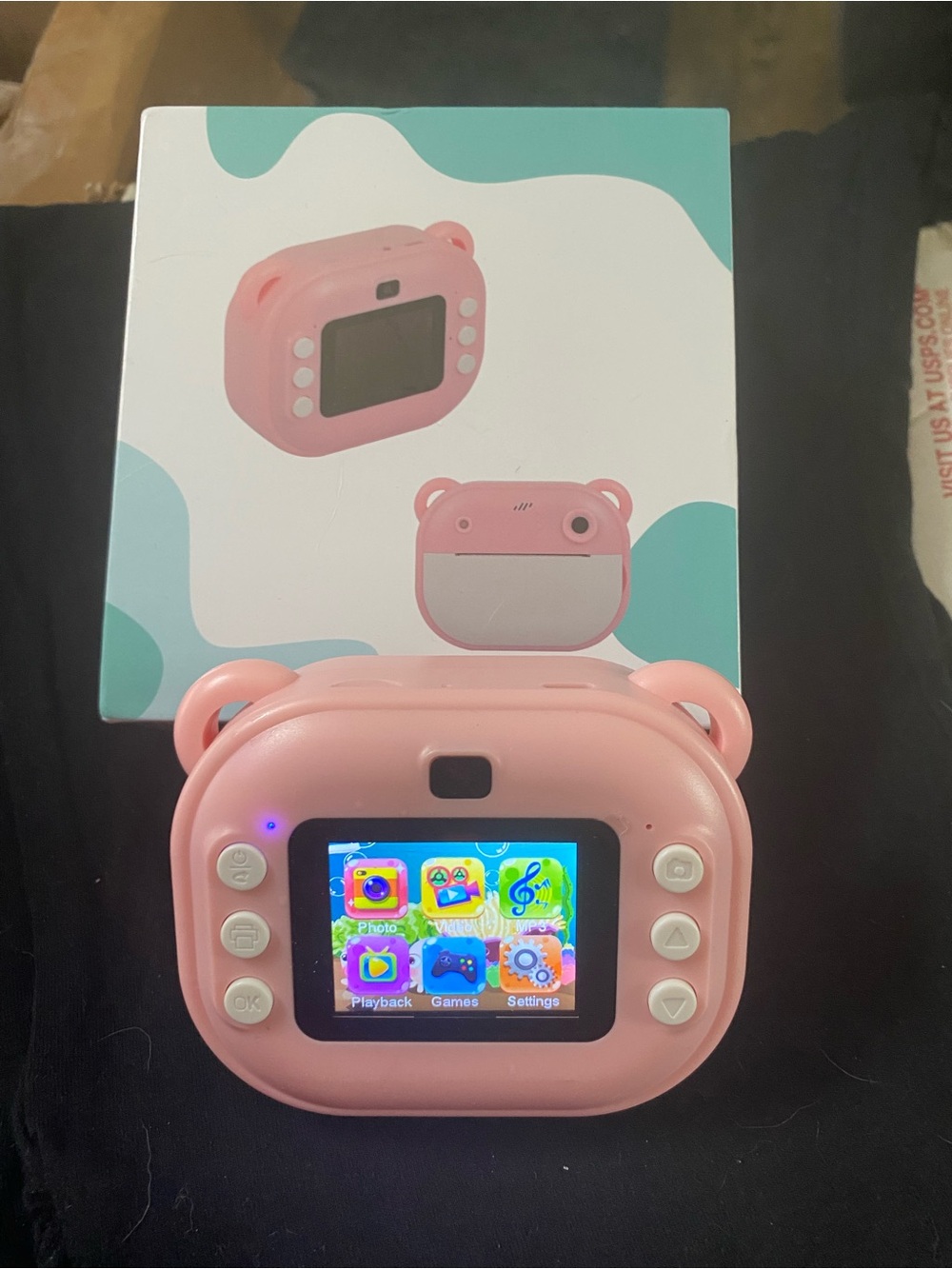 Kids Pink Bear Digital Camera for Children - Fun Photo & Games